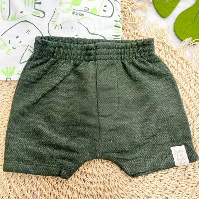 Conj Safari Off White e Verde
